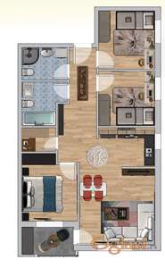 Adice, troiposoban, 72m2, povrat PDV-a!